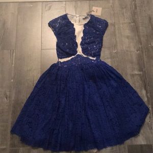 ASOS lace blue dress, NWT